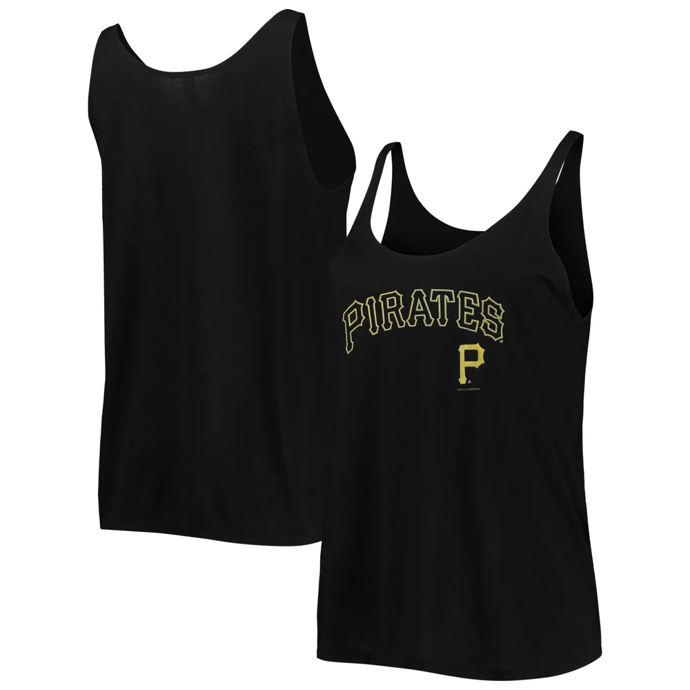 Lids Pittsburgh Pirates Soft as a Grape Women's Slouchy Tank Top - Black