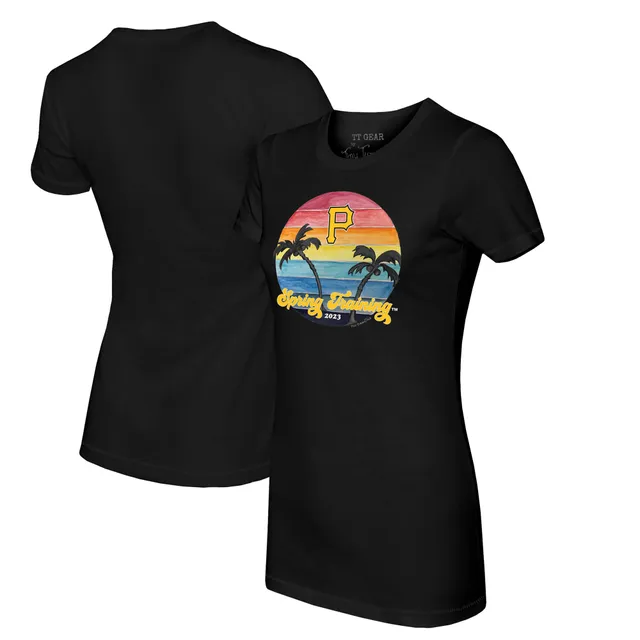 47 Brand Women's '47 Black Pittsburgh Pirates Tidal Slub V-Neck T-shirt