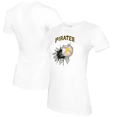 Lids Pittsburgh Pirates Tiny Turnip Youth Baseball Tie T-Shirt - White