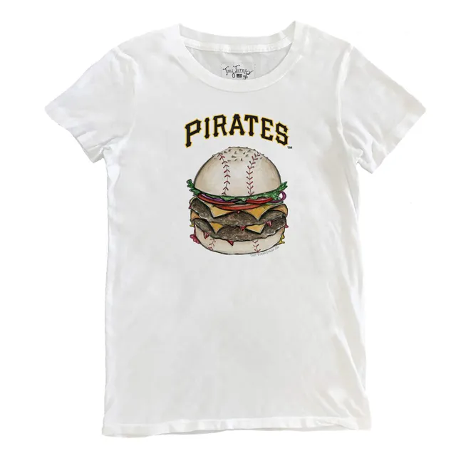Pittsburgh Pirates Tiny Turnip Toddler Stega 3/4-Sleeve Raglan T