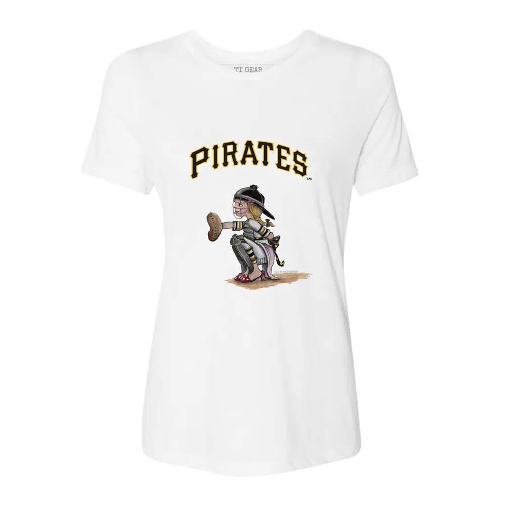 Lids Pittsburgh Pirates Tiny Turnip Women's Kate the Catcher T-Shirt -  White