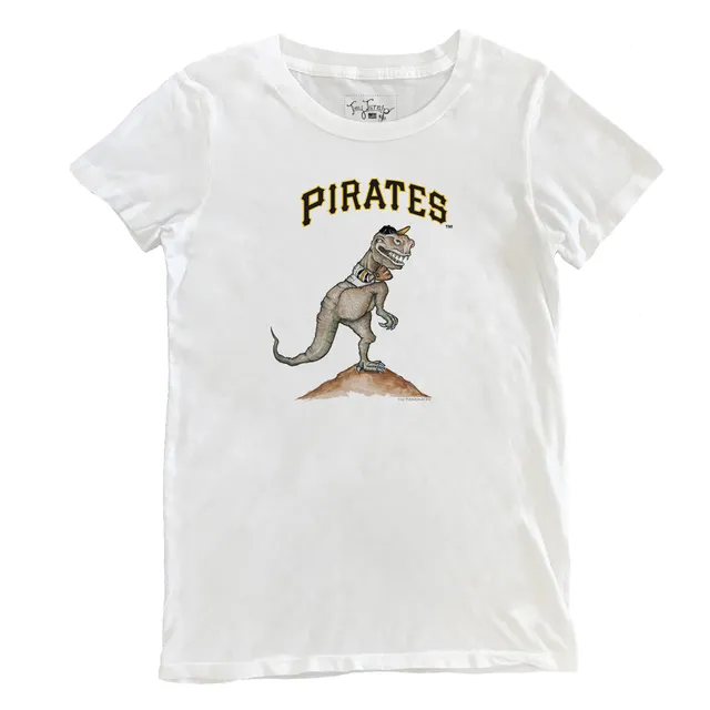 Youth Tiny Turnip White/Black Baltimore Orioles TT Rex Raglan 3/4 Sleeve T-Shirt Size: Medium