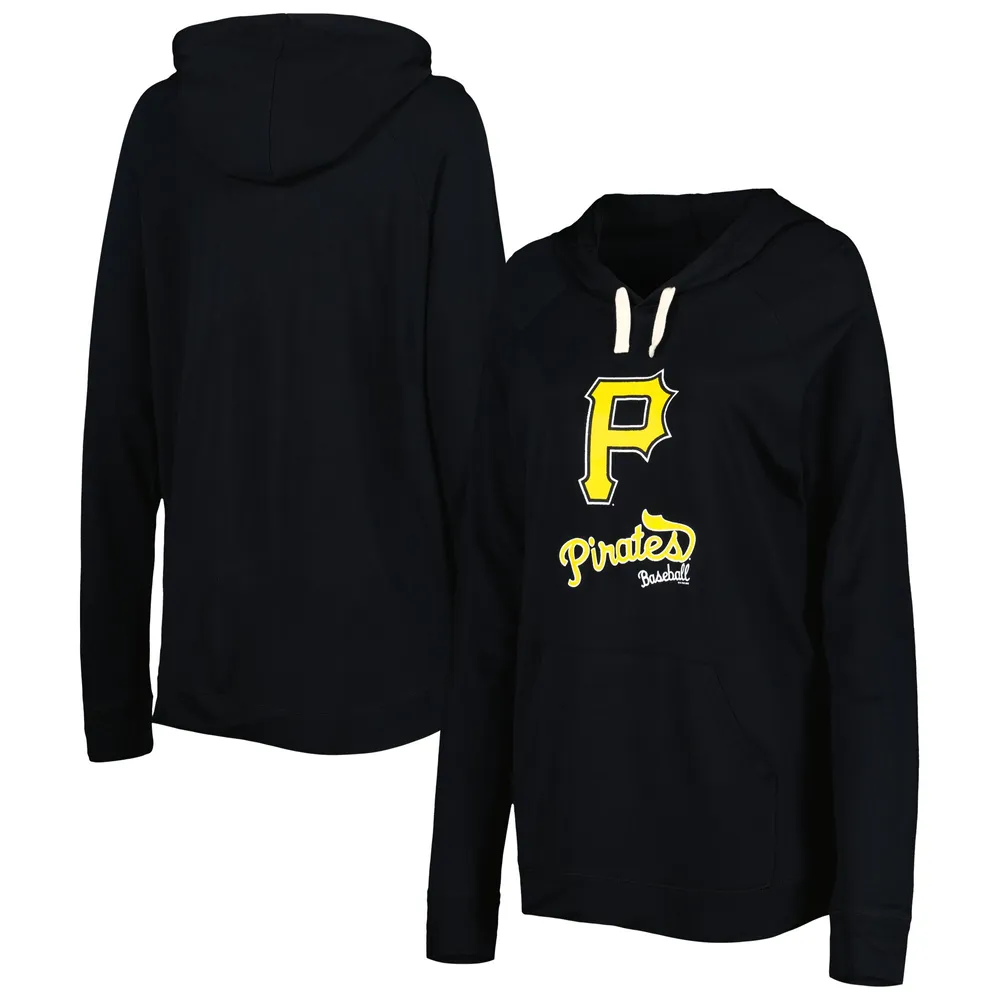 Chandail à capuchon raglan d'avant-match Touch Pittsburgh Pirates pour femme, noir