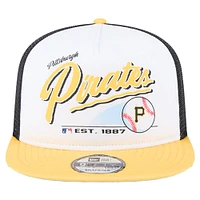 Youth New Era  White Pittsburgh Pirates Retro 9FIFTY Snapback Hat