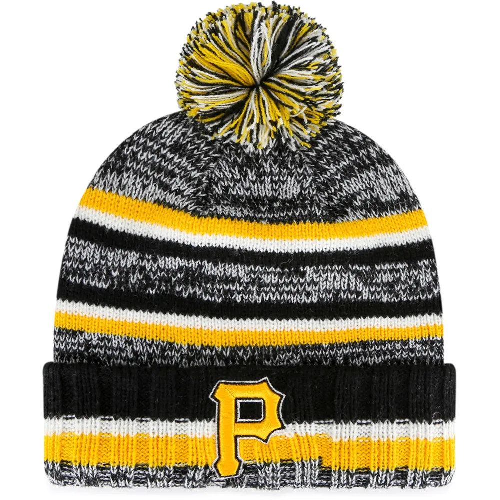 Pittsburgh Steelers New Era Youth Marl Cuffed Knit Hat with Pom