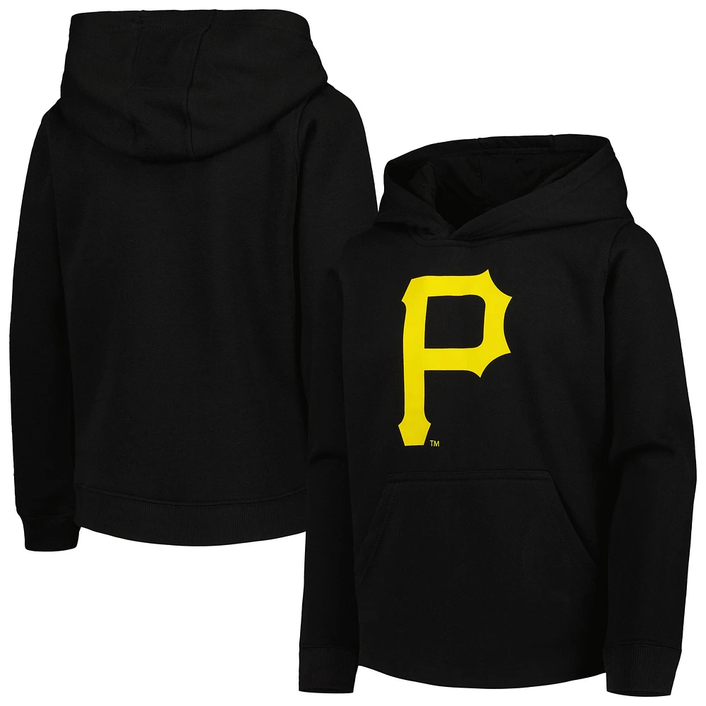 Sweat à capuche noir avec logo principal Pittsburgh Pirates Team pour jeune