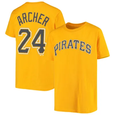 Youth Chris Archer Black Pittsburgh Pirates Name & Number Team T-Shirt