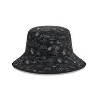 Youth New Era  Black Pittsburgh Pirates 2025 Spring Training All Over Print Bucket Hat