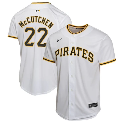 Maillot de joueur match à domicile Nike Andrew McCutchen pour jeunes des Pirates Pittsburgh, blanc