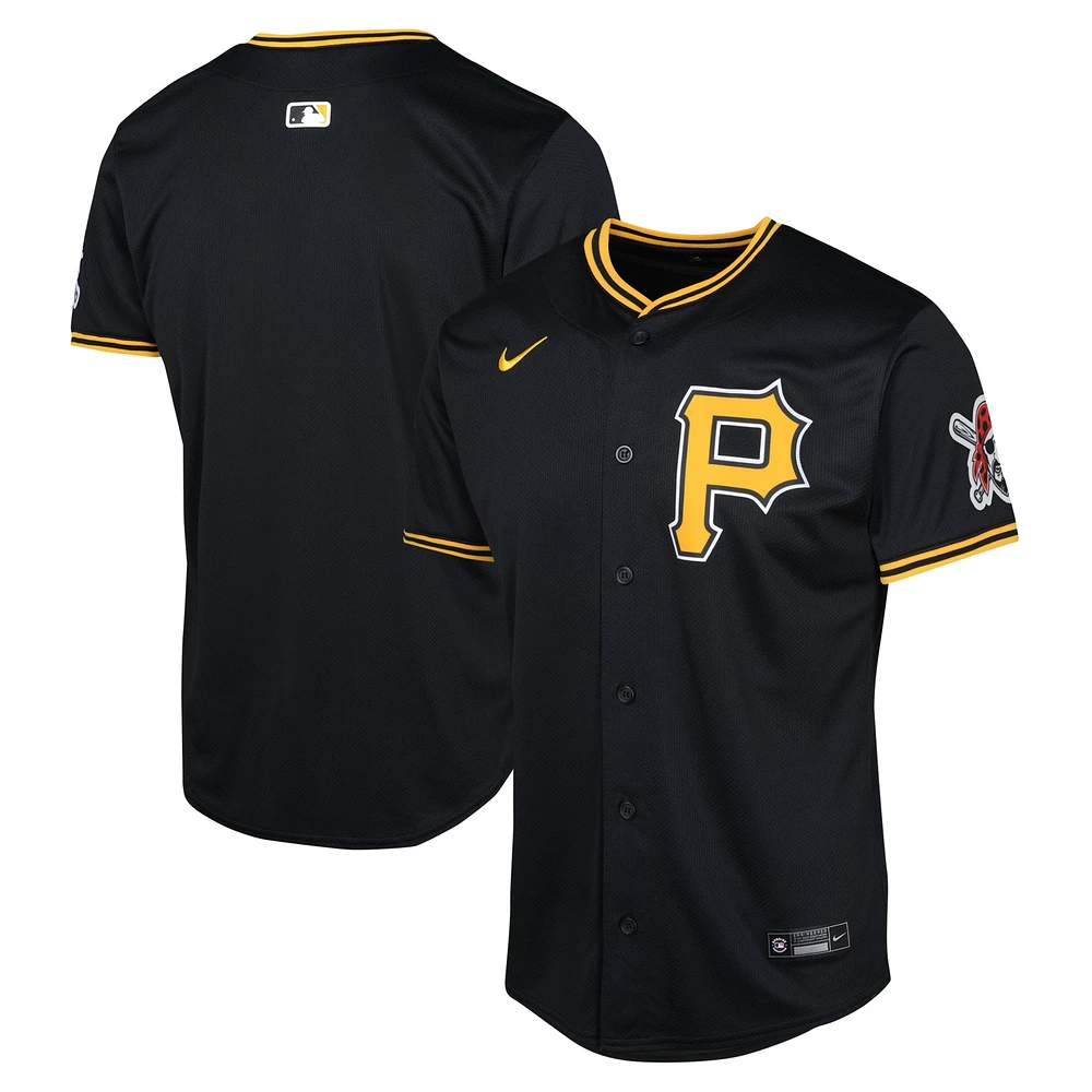 Maillot Nike noir alternatif des Pirates de Pittsburgh pour jeunes