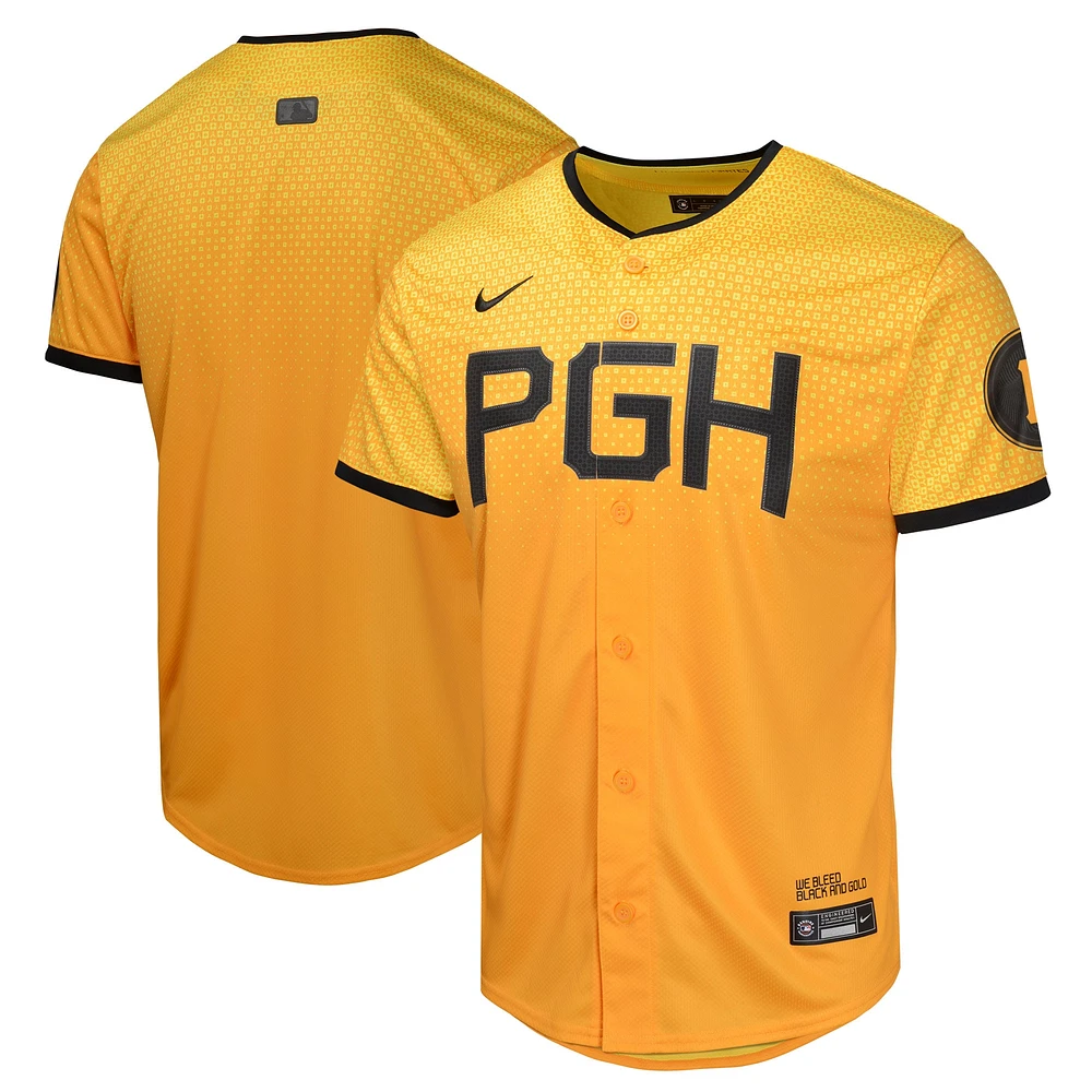 Youth Nike  Gold Pittsburgh Pirates City Connect Limited Jersey