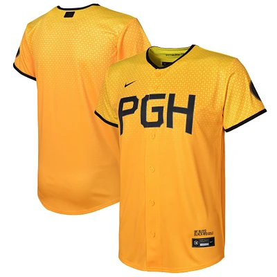 Youth Nike  Gold Pittsburgh Pirates City Connect Replica Jersey