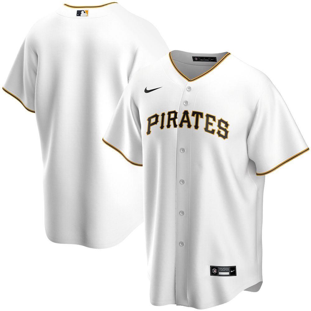 Women's White Pittsburgh Pirates Plus Size Home Replica Team Jersey