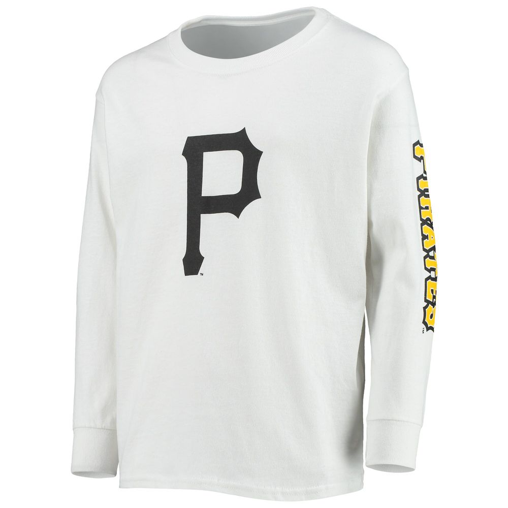 Pittsburgh Pirates Stitched Baseball Tee Shirt Women's Small / White