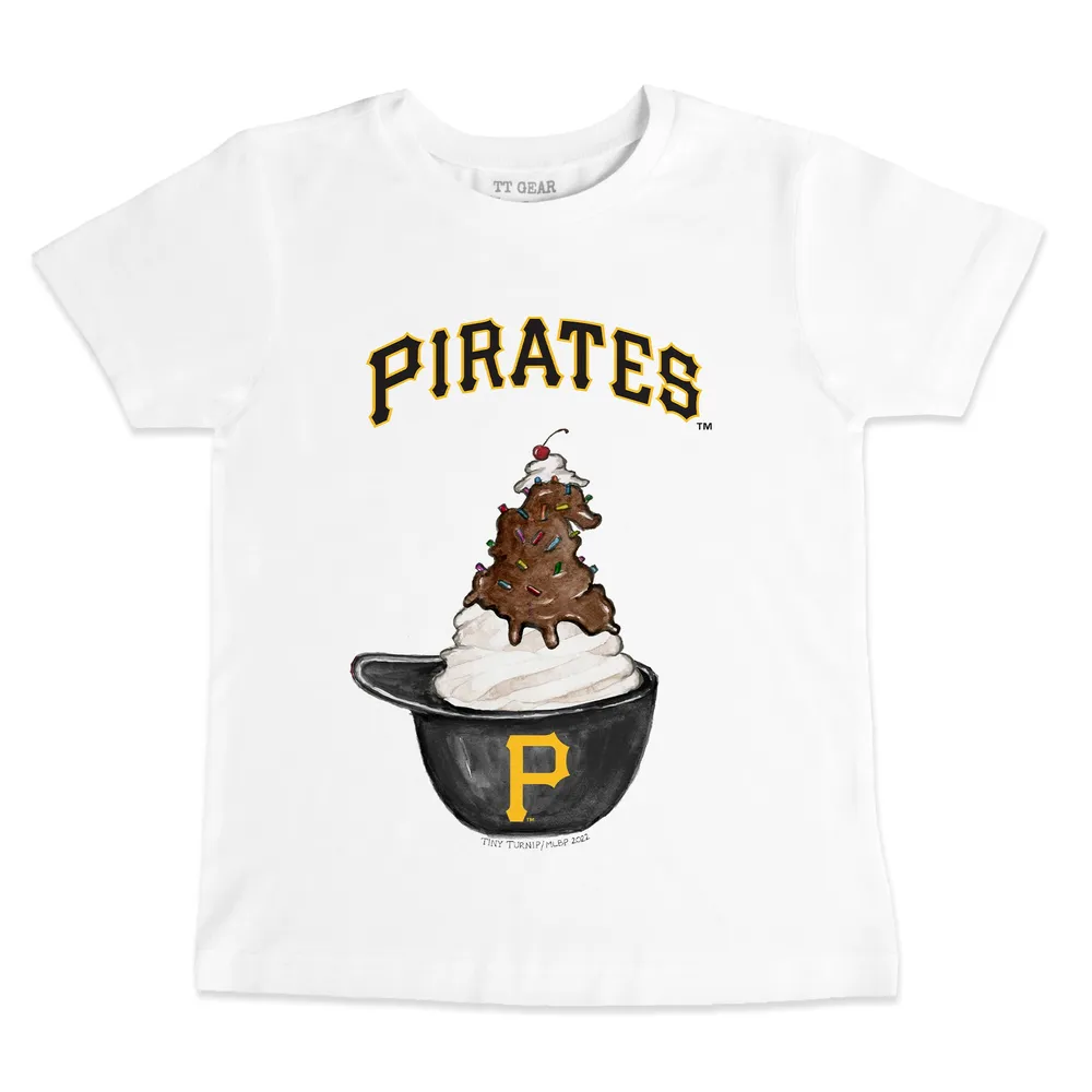 Lids Pittsburgh Pirates Tiny Turnip Youth Sundae Helmet T-Shirt - White