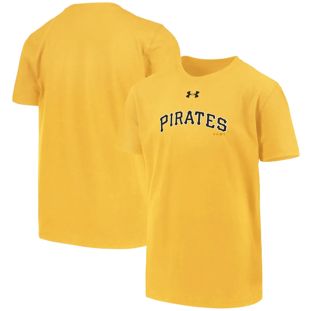 Youth Pittsburgh Pirates Gold Wordmark Team T-Shirt