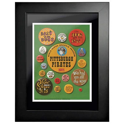 Pittsburgh Pirates vs. Baltimore Orioles 1971 World Series - 12'' x 16'' Framed Program Cover