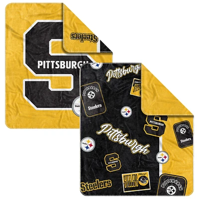  Pittsburgh Steelers 50" x 60" Dream Weave Throw Blanket