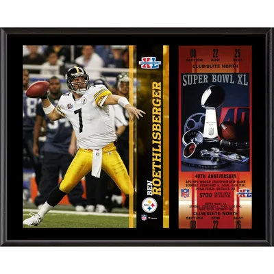 Aaron Rodgers Green Bay Packers Super Bowl XLV 12'' x 15'' Sublimated  Plaque with Replica Ticket