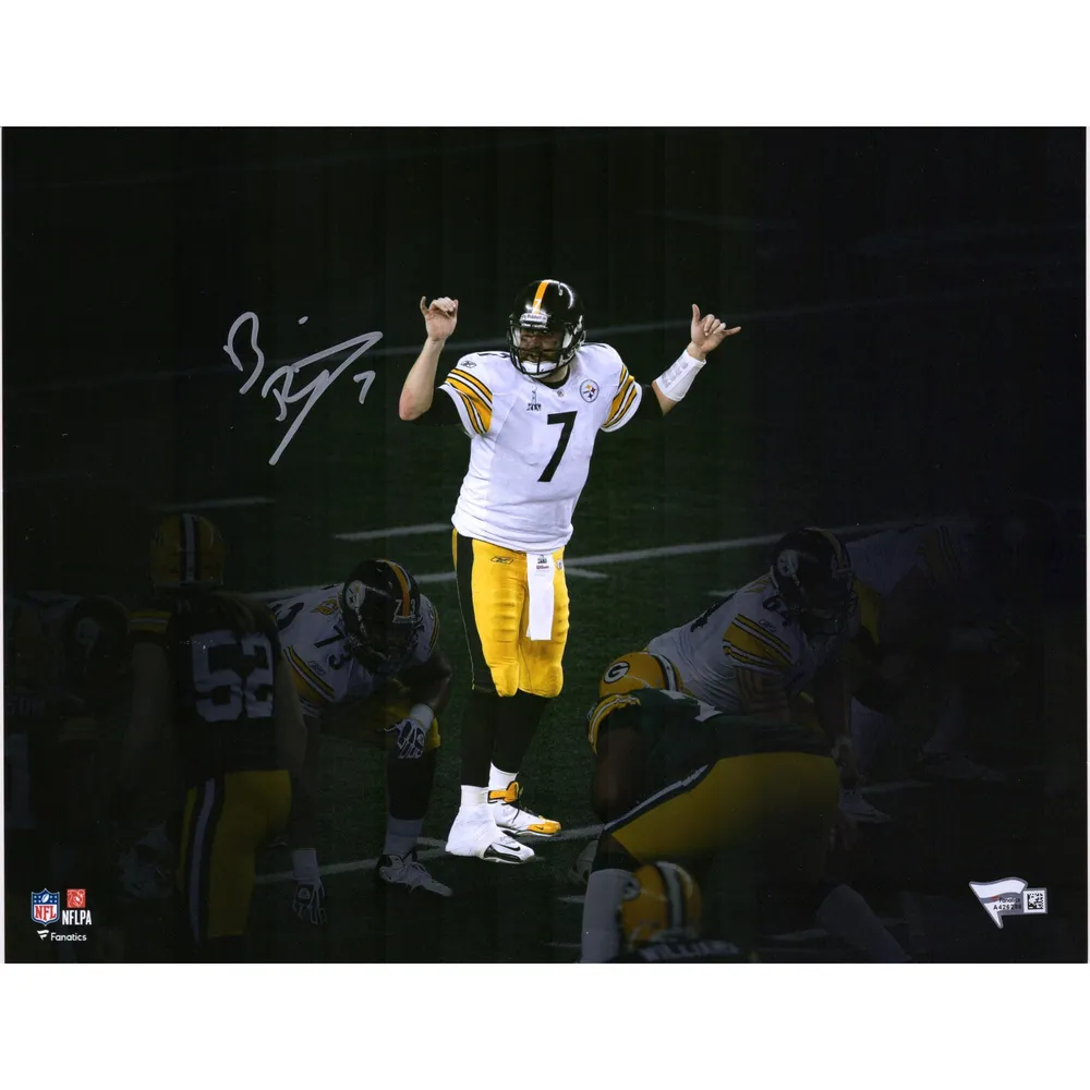 Lids Ben Roethlisberger Pittsburgh Steelers Fanatics Authentic Autographed  11' x 14' Super Bowl XLV Champions Spotlight Photograph