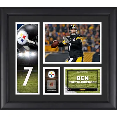 Ben Roethlisberger Autographed and Framed Black Pittsburgh