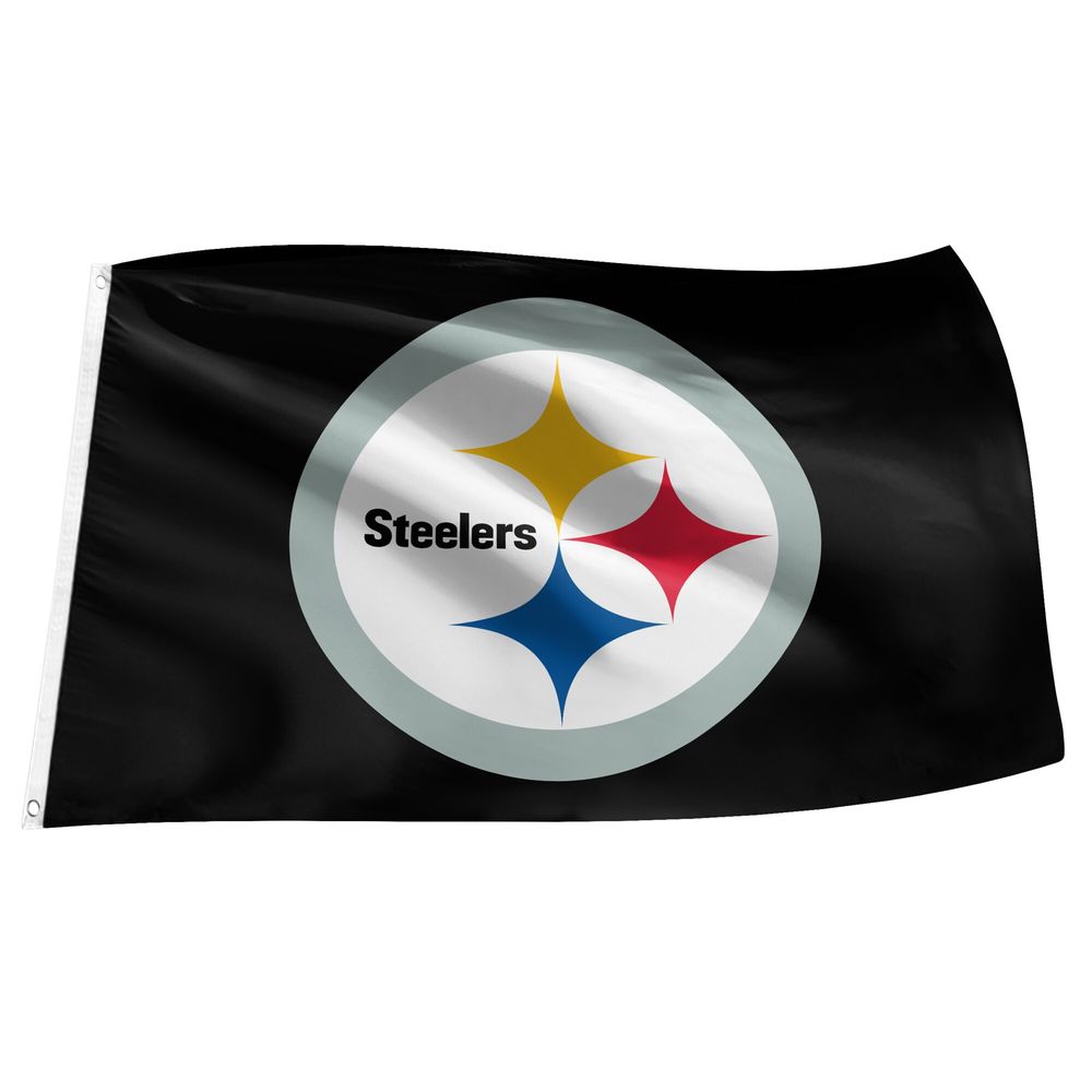 Black Pittsburgh Steelers 3' x 5' Flag