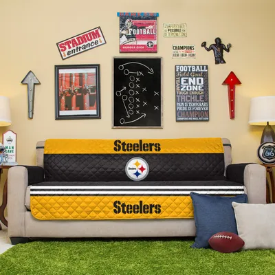 Pittsburgh Steelers Sofa Protector - Black