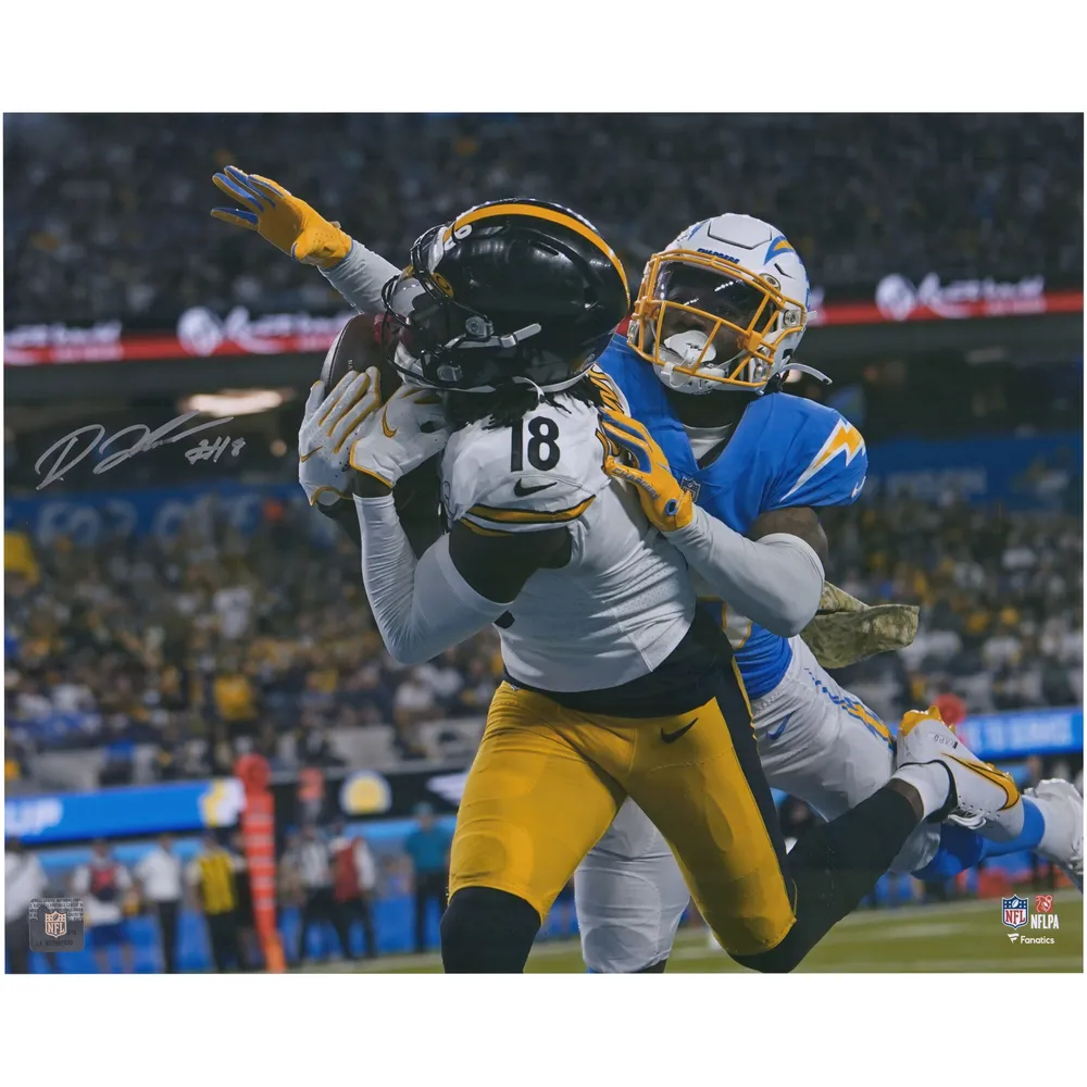 Lids Diontae Johnson Pittsburgh Steelers Fanatics Authentic Autographed 16'  x 20' Touchdown Catch Photograph