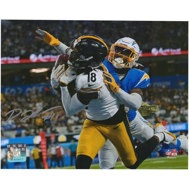 Lids Jahan Dotson Washington Commanders Unsigned Fanatics Authentic Makes a  Touchdown Catch Photograph