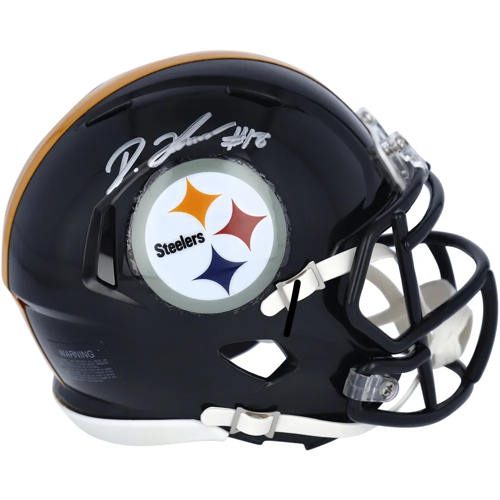 Lids Diontae Johnson Pittsburgh Steelers Fanatics Authentic Autographed  Riddell Speed Mini Helmet
