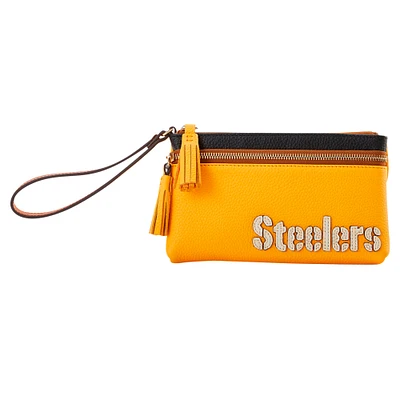 Dooney & Bourke Pittsburgh Steelers Infield Double-Zip Wristlet