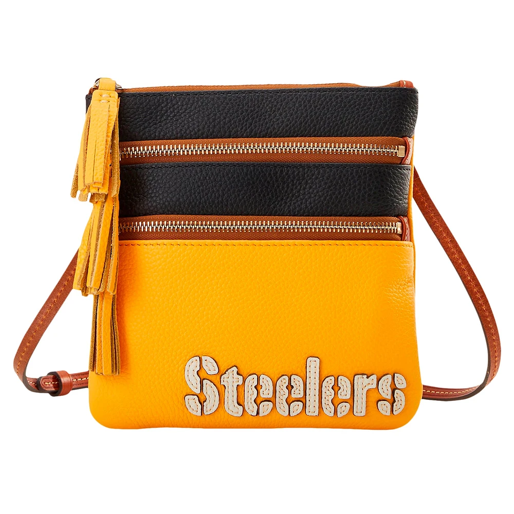 Sac à main à bandoulière triple zip Dooney & Bourke Pittsburgh Steelers Infield