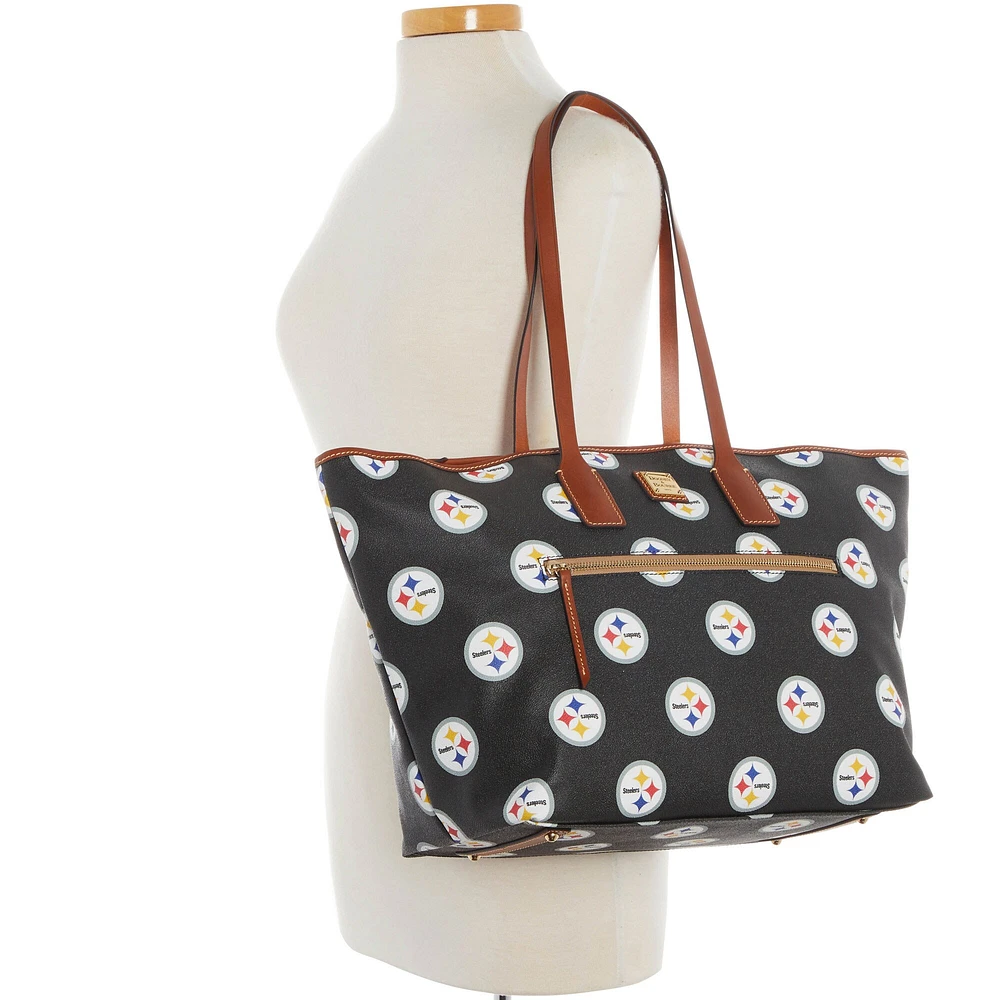 Dooney & Bourke Pittsburgh Steelers Sporty Monogram Grand sac fourre-tout zippé