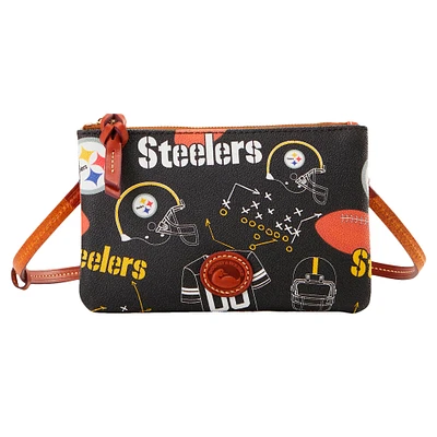 Sac à main à bandoulière zippé Dooney & Bourke Pittsburgh Steelers