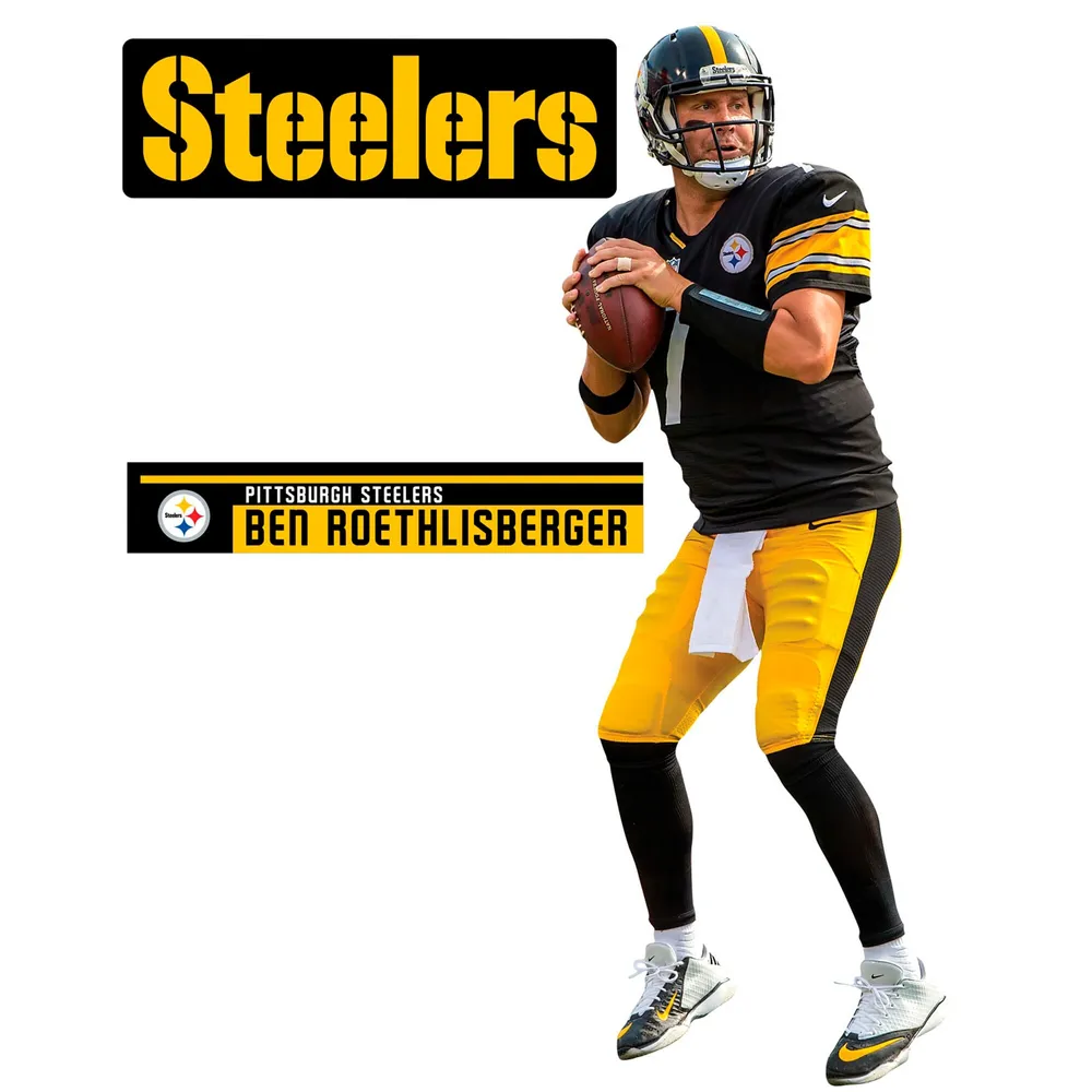 Lids Ben Roethlisberger Pittsburgh Steelers Fathead 3-Pack Life-Size  Removable Wall Decal