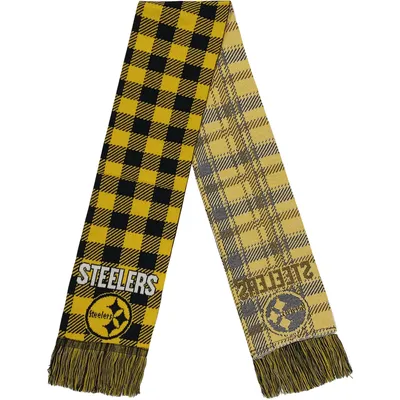 Pittsburgh Steelers FOCO Plaid Color Block Scarf