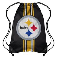 FOCO Pittsburgh Steelers Team Stripe - Drawstring Backpack