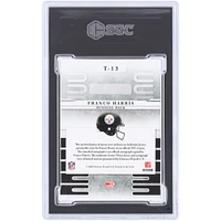 Franco Harris Pittsburgh Steelers Autographed 2008 Donruss Leaf Limited Team Trademarks Materials Autograph 2 Color Relic 2016 Recollection #T-13 #4/4 SGC Authenticated 8.5/10 Card