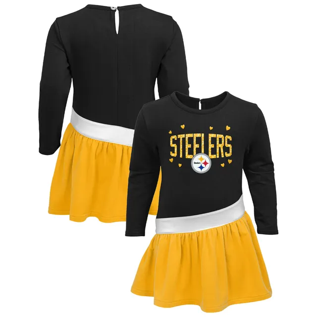 Lids Green Bay Packers Girls Preschool Heart to Jersey Tri-Blend Dress -  Green/Gold