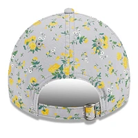 Girls Youth New Era Gray Pittsburgh Steelers Bouquet 9TWENTY Adjustable Hat