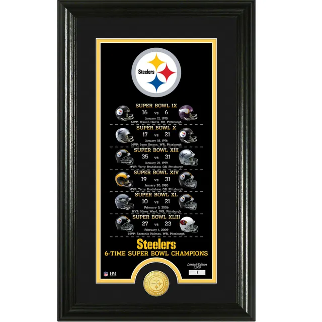 Pittsburgh Steelers 6-Time Super Bowl Champions Pin - Limited 1,000