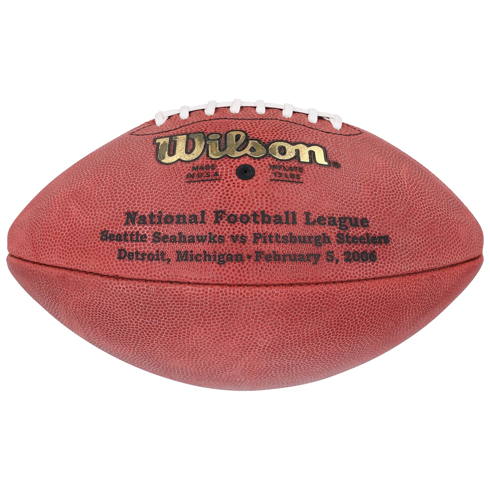 Hines Ward Pittsburgh Steelers Autographed Super Bowl XL Pro Football with "SB XL MVP" Inscription 