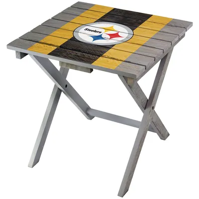 Pittsburgh Steelers Imperial Folding Adirondack Table - Gray