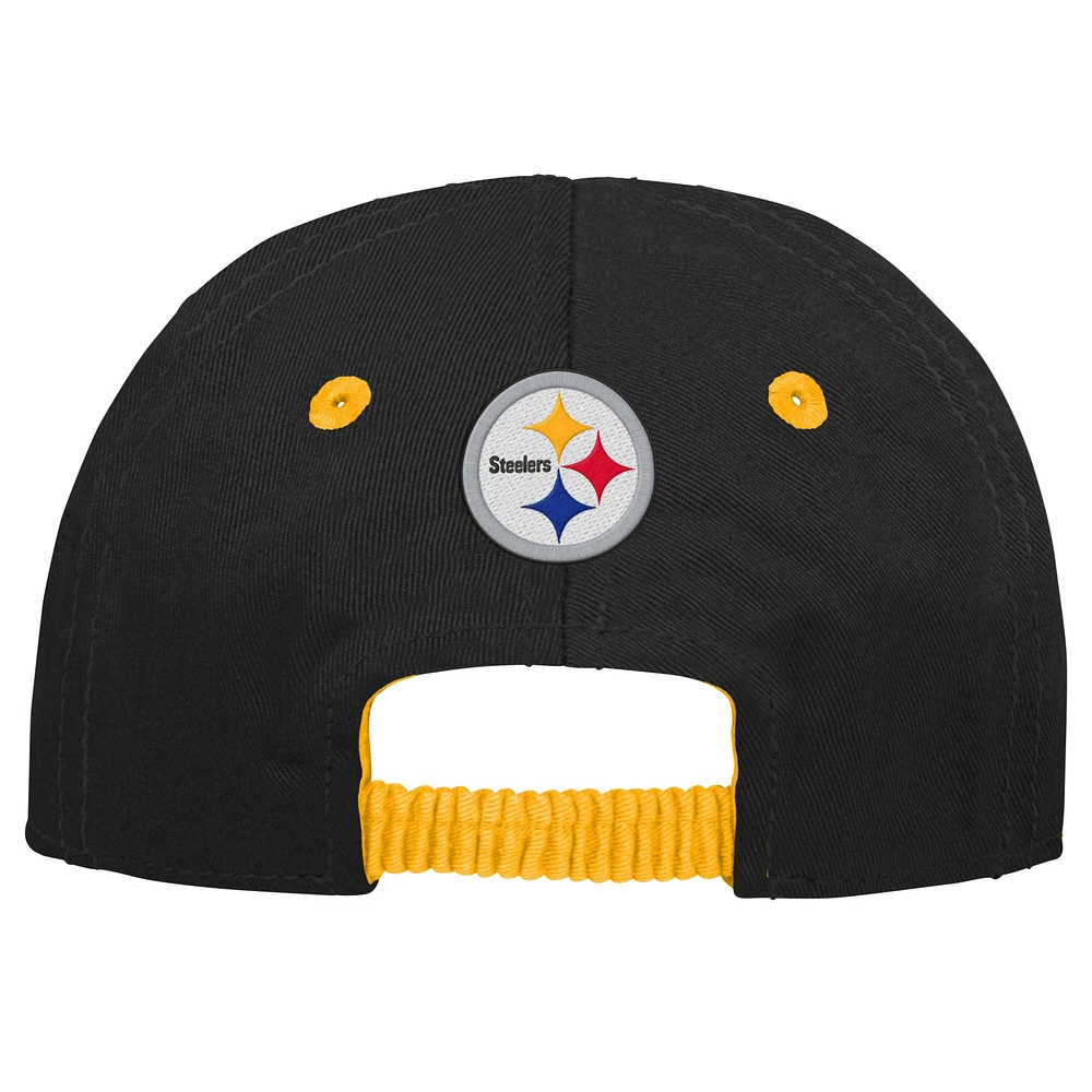 Infant Black/Gold Pittsburgh Steelers My First Tail Sweep Slouch Flex Hat