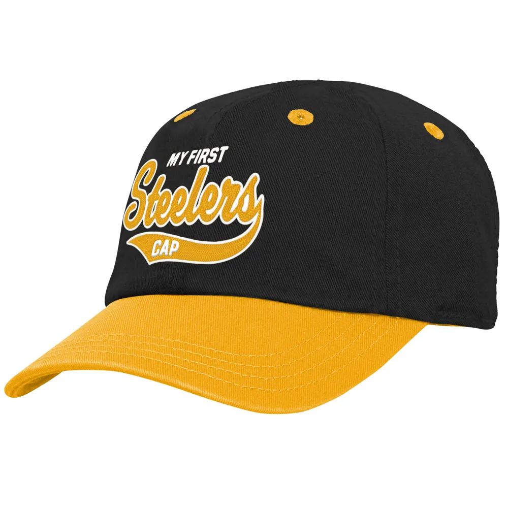 Pittsburgh Steelers Infant My First Tail Sweep Slouch Flex Hat - Black/Gold