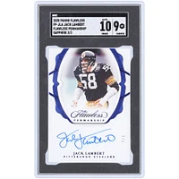 Jack Lambert Pittsburgh Steelers Autographed 2020 Panini Flawless Sapphire #FP-JLA #3/3 SGC Authenticated 9/10 Card