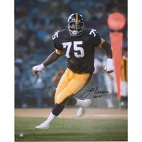 NFL Auction  HOF - Steelers Joe Greene Signed Mini Helmet