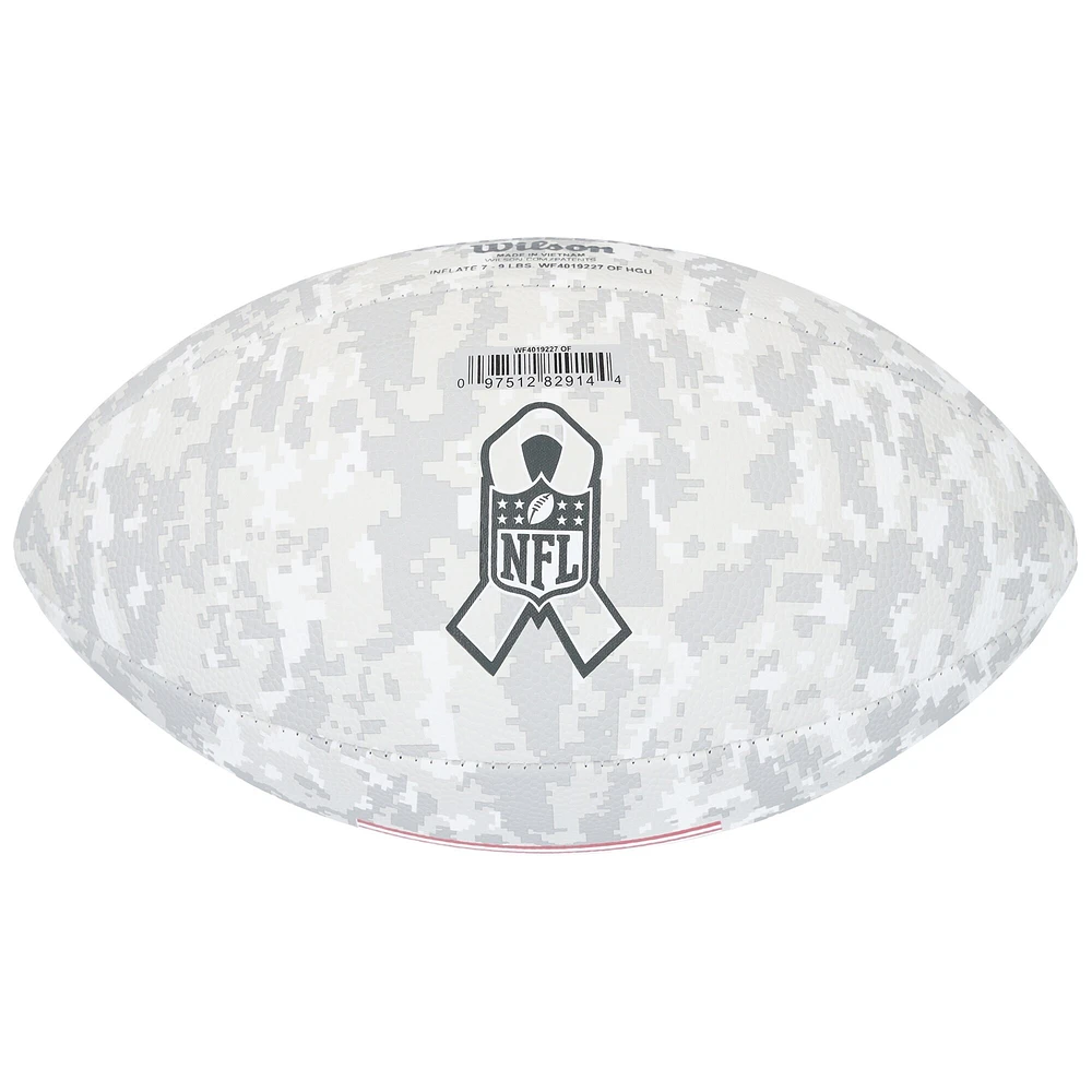 Joe Greene Pittsburgh Steelers Autographed 2024 Salute To Service Wilson Football with "HOF 87" Inscription