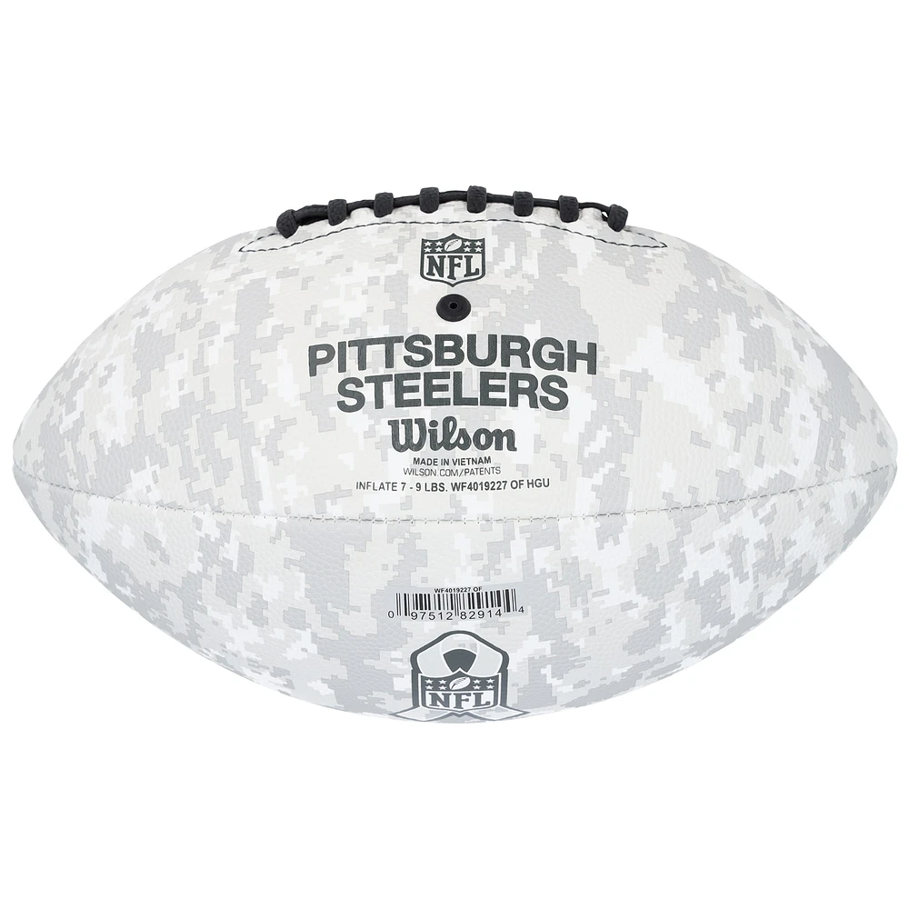 Joe Greene Pittsburgh Steelers Autographed 2024 Salute To Service Wilson Football with "HOF 87" Inscription
