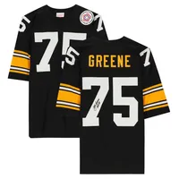 Mean Joe Greene Baseball Tee Shirt, Pittsburgh Throwbacks Men's Baseball T- Shirt